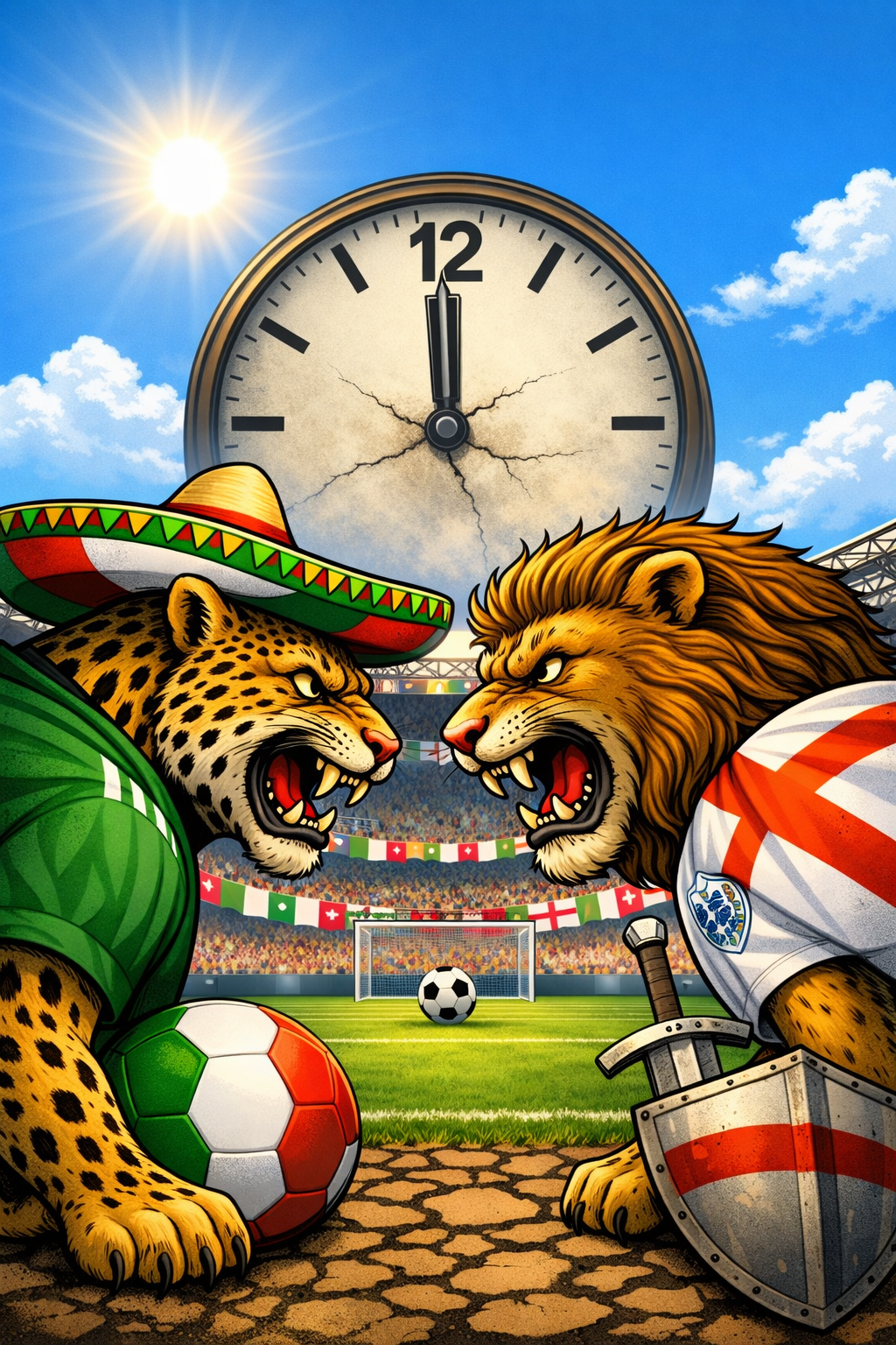 LLEGA EL PROXIMO DOMINGO A MEDIO DÍA, LA HORA CERO, EL ENCUENTRO ENTRE LAS SELECCIONES DE FUTBOL MÉXICO VS INGLATERRA.