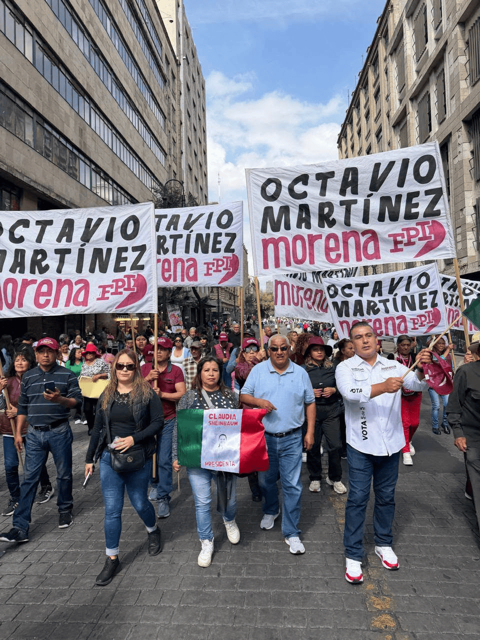 Octavio Martínez Vargas Respalda a Claudia Sheinbaum en el Zócalo