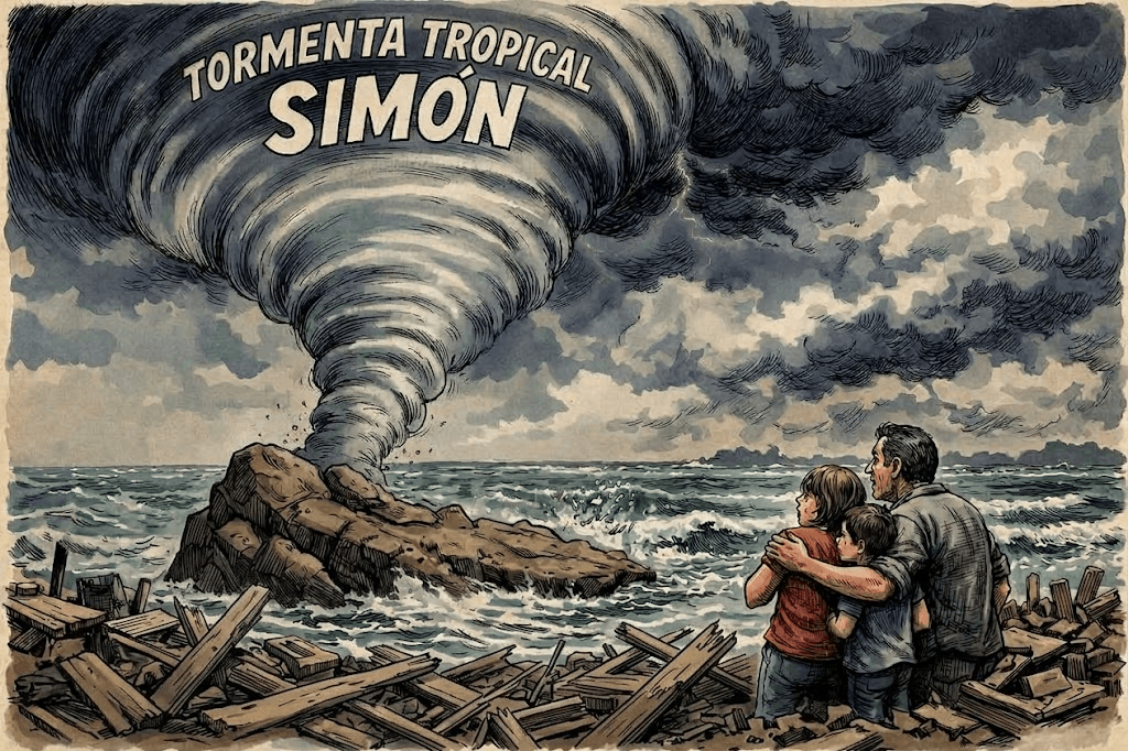 Después del Huracán Raquel, Ahora Viene La Tormenta Tropical Simón.