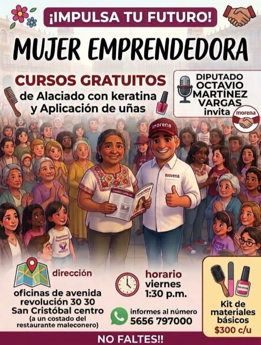 ¡¡¡Participa y Emprende, Diputado Local Octavio Martínez Vargas, Te Invita!!!